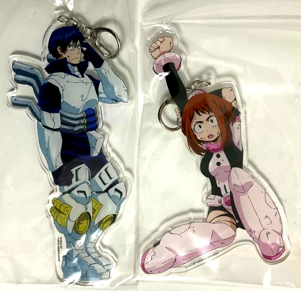 My Hero Academia BATTLE Big Acrylic Keychain Strap Tenya Iida Ochako Uraraka