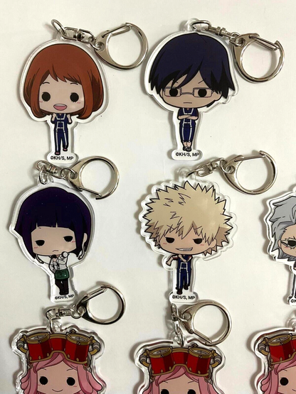 My Hero Academia Tiny Acrylic Keychain Bakugo Ashido Uraraka Iida Jiro Hatsume