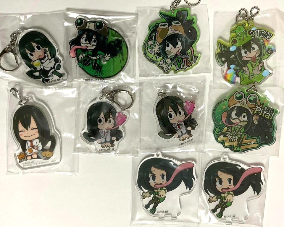 My Hero Academia Pita Animate Sunshine Acrylic Stand Keychain x10 Tsuyu Asui