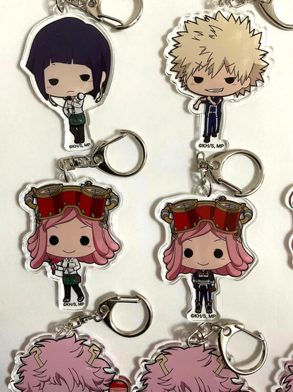 My Hero Academia Tiny Acrylic Keychain Bakugo Ashido Uraraka Iida Jiro Hatsume