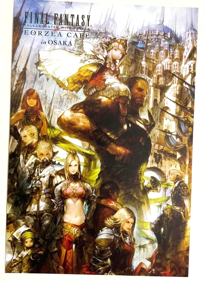 Final Fantasy XIV SHADOWBRINGERS Novelty Postcard x5 Eorzea Cafe