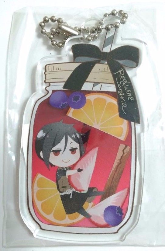 Black Butler Acrylic Keychain Strap Sebastian Michaelis Valentine