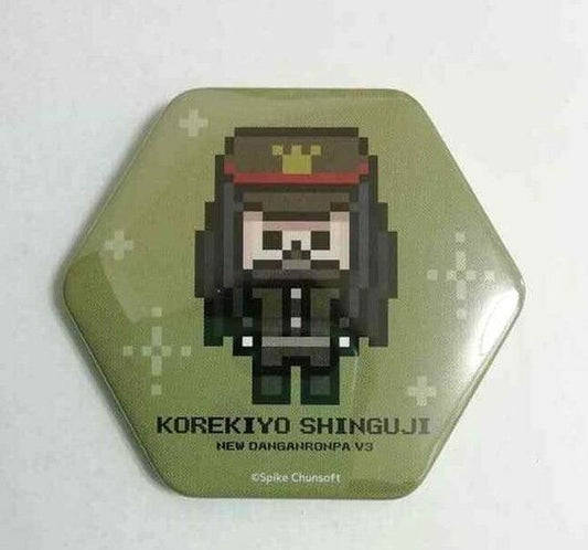 Danganronpa V3 Hexagon Can Badge Button Korekiyo Shinguji