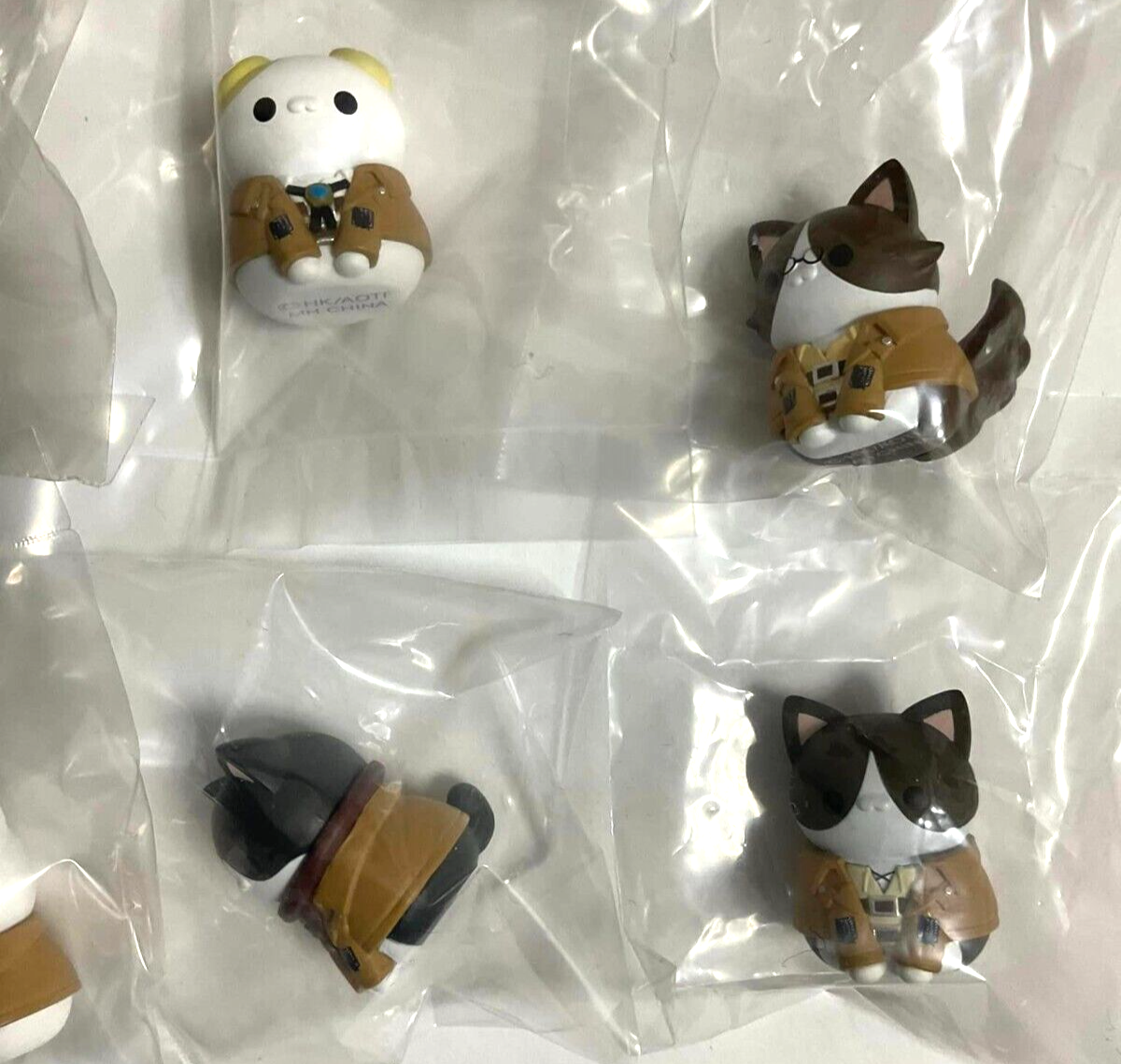 Attack On Titan Cat Project Mini Mascot Figure Eren Levi Armin Mikasa Jean Hans