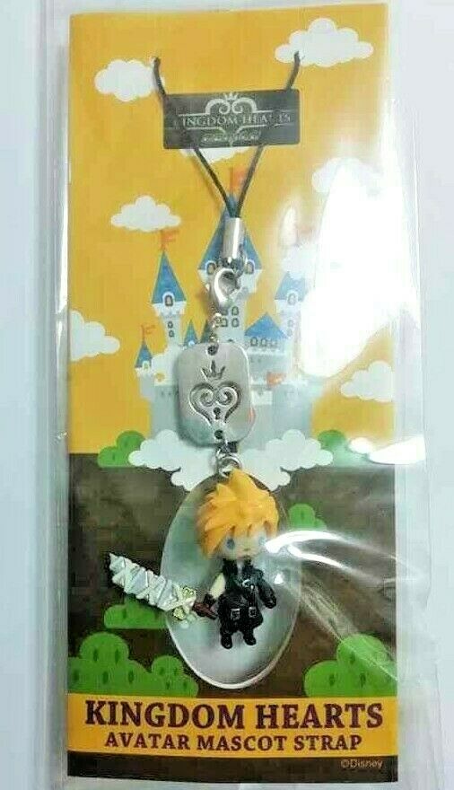 Kingdom Hearts Avatar Mascot Strap Keychain Cloud Strife