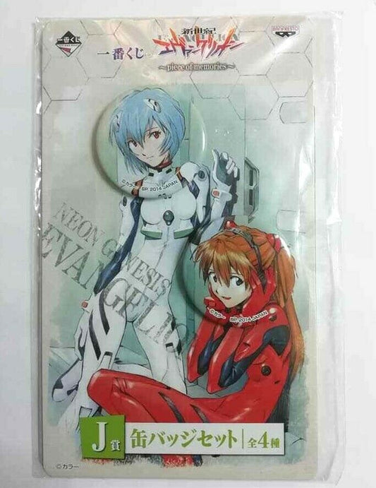 Evangelion Can Badge Button Rei Ayanami Shikinami Asuka Langley