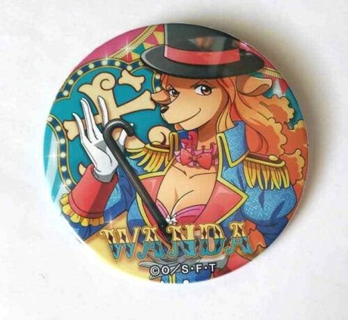 One Piece Yakara CIRCUS Can Badge Button Wanda