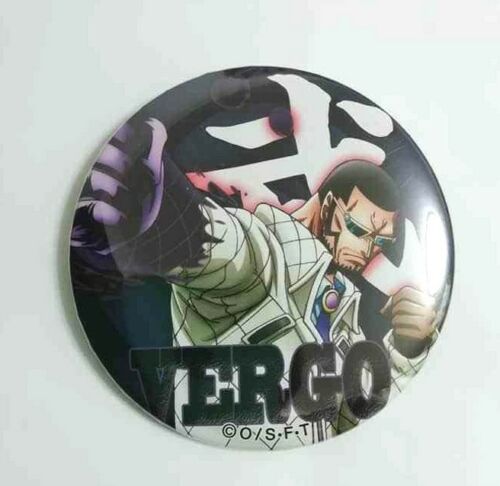 One Piece Yakara RED Can Badge Button Vergo Family