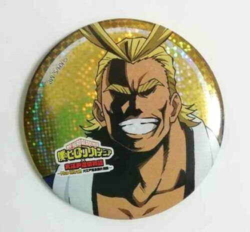 My Hero Academia Glitter Can Badge Button All Might