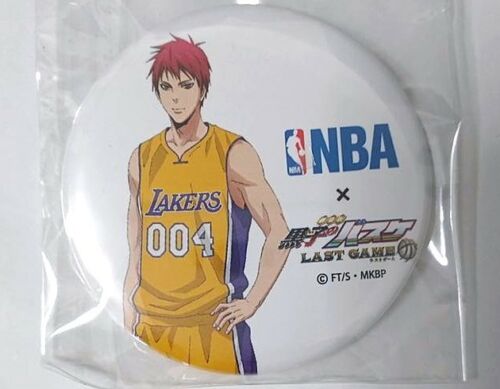 Kuroko no Basketball LAST GAME x NBA Lakers Can Badge Button Seijuro Akashi