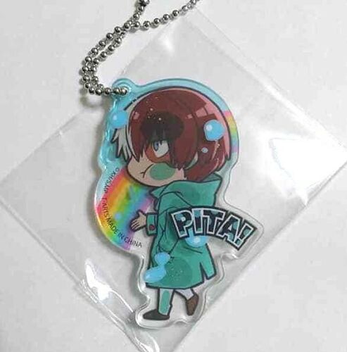 My Hero Academia Pita Raincoat Acrylic Keychain Shoto Todoroki