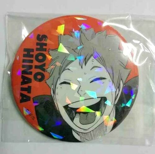 Haikyuu V HEROES All Star Hologram Can Badge Button Shoyo Hinata