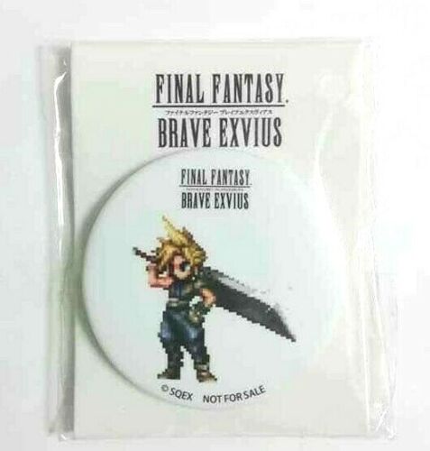 Final Fantasy BRAVE EXVIUS FFBE Can Badge Button Cloud Strife TAITO