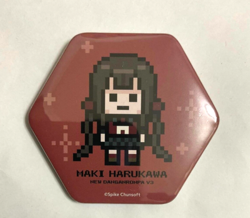 Danganronpa V3 Hexagon Can Badge Button Maki Harukawa