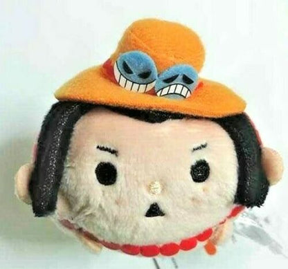 One Piece MUGIMUGI Otedama Mascot Plush Doll Portgas D Ace