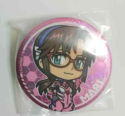 Shin Evangelion 3.0 Gacha Mini Can Badge Button Mari Makinami Illustorious