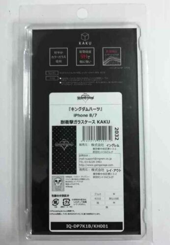 Kingdom Hearts Smart Phone Case iPhone 7 8 KAKU Color Glass Black Square Enix ###