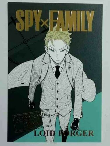 SPY x FAMILY Hot Stamping Post Card Loid Forger