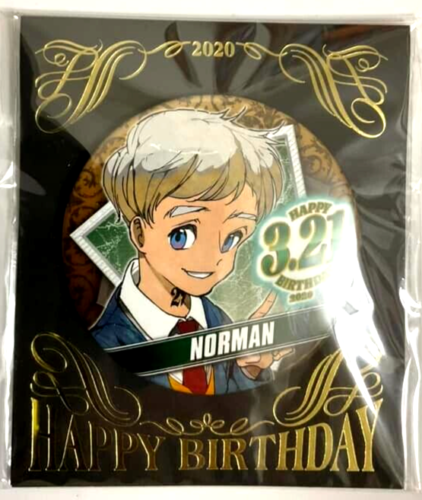 The Promised Neverland Happy Birthday Can Badge Button Norman