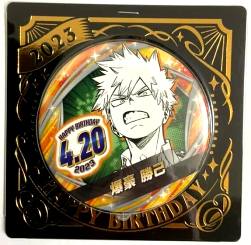 My Hero Academia Bday 2023 Can Badge Button Katsuki Bakugo