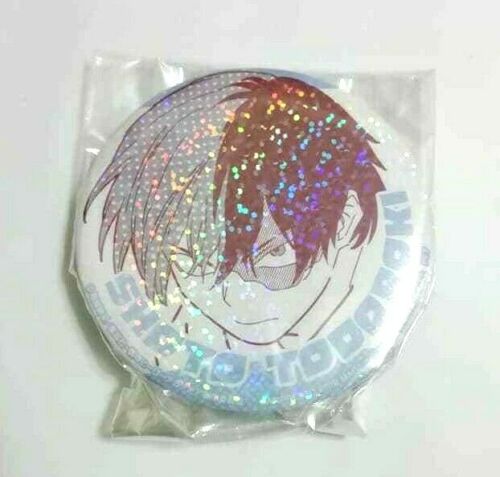 My Hero Academia Shiny Can Badge Button Shoto Todoroki