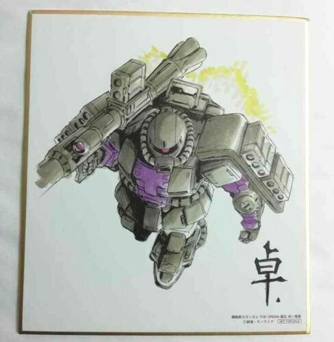 Mobile Suit Gundam THE ORIGIN Vol.6 Autograph Shikishi Rise of the Red Comet Zaku II