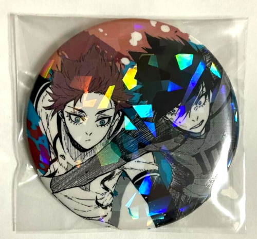 Blue Lock Muzzle Hologram Can Badge Button Sae Rin Itoshi