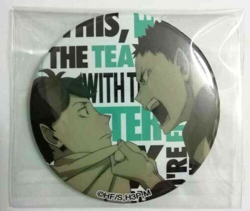 Haikyuu Can Badge Button Toru Oikawa Hajime Iwaizumi