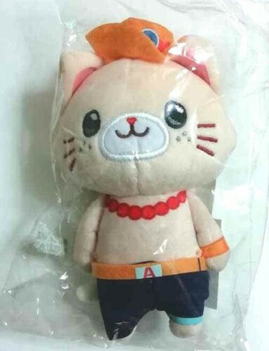 One Piece Cat Plush Doll Mascot with Eye Mask Portgas D Ace