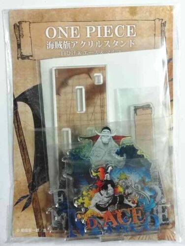 One Piece Pirates Flag Banner Acrylic Stand Newgate Ace Marco