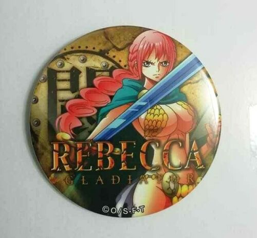 One Piece Yakara PINK&GOLD Can Badge Button Rebecca