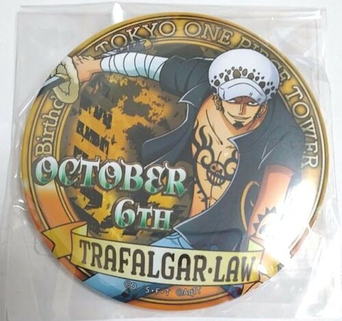 One Piece Bday Can Badge Button Trafalgar Law