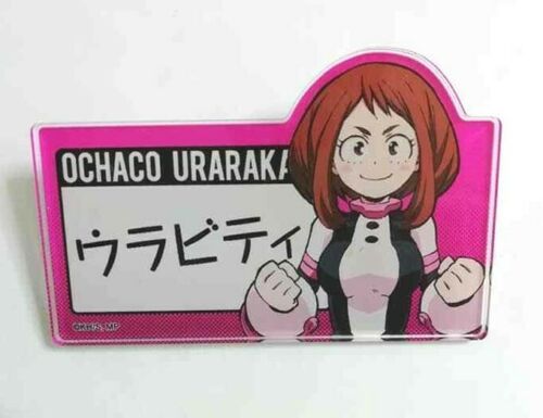 My Hero Academia Acrylic Name Badge Button Ochako Uraraka