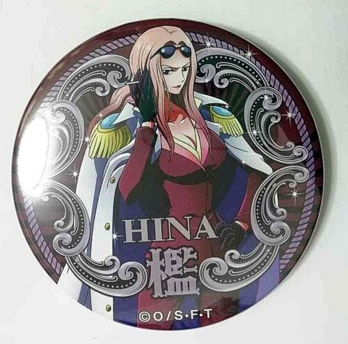 One Piece Yakara MARINE Can Badge Button Hina