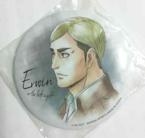 Attack On Titan Can Badge Button Erwin Smith MIDNIGHT