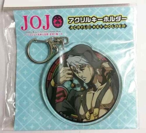 JOJO Golden Wind Acrylic Keychain Strap Risotto Nero C96