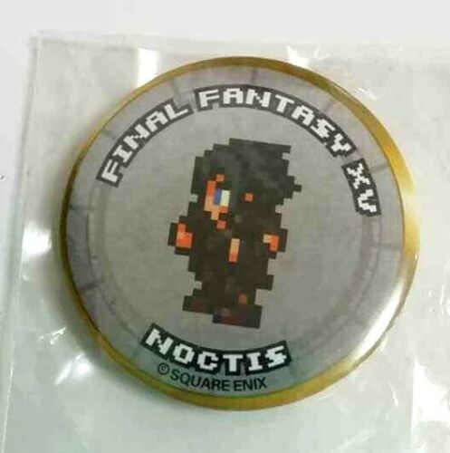 Final Fantasy XV Pixel Can Badge Button Noctis Lucis Caelum