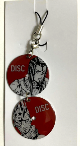 JOJO Stone Ocean DISC Metal Keychain Strap Ermes Costello Kiss