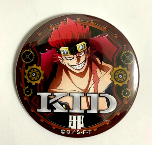 One Piece Yakara WORLD Can Badge Button Eustass Kid