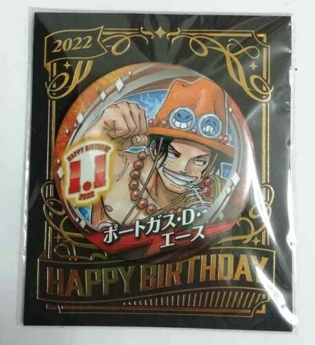 One Piece Bday Can Badge Button Portgas D Ace