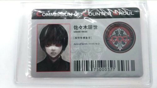 Tokyo Ghoul :re CCG ID Card Pass Haise Sasaki Ken Kaneki Sui Ishida