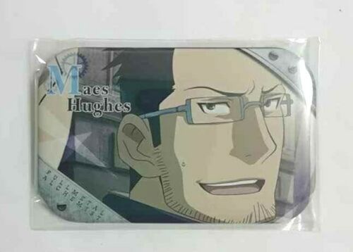 Fullmetal Alchemist Square Can Badge Button Maes Hughes Hagaren