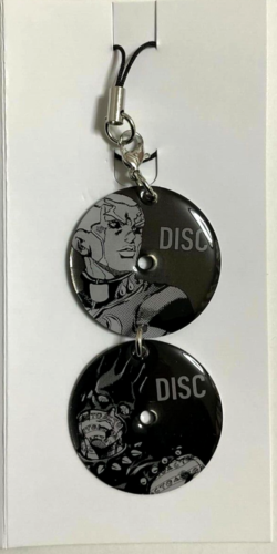 JOJO Stone Ocean DISC Metal Keychain Strap Enrico Pucci Whitesnake