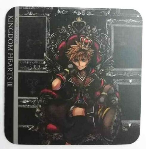 Kingdom Hearts III Bonus Paper Coaster Sora Artnia Square Enix Cafe