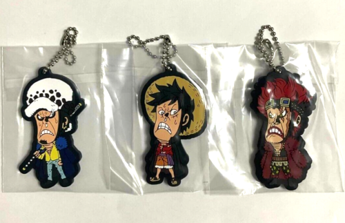 One Piece Rubber Strap Charm Monkey D Luffy Trafalgar Law Eustass Kid