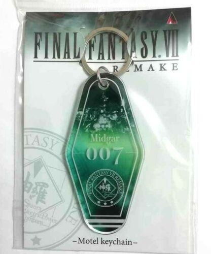 Final Fantasy VII REMAKE Midgar Motel Acrylic Keychain Strap Tokyo Skytree
