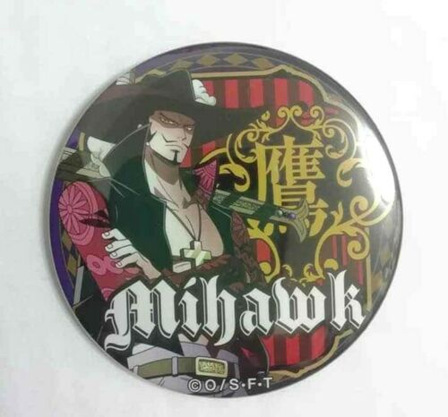 One Piece Yakara Phantom Nightmare Can Badge Button Dracule Mihawk
