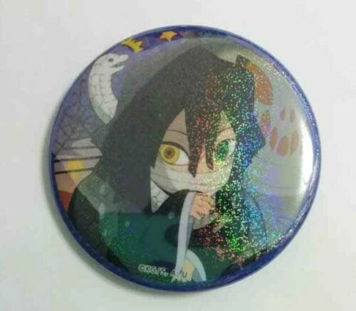 Kimetsu no Yaiba Demon Slayer Halloween Holo Can Badge Button Obanai Iguro