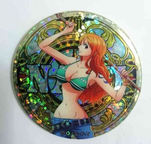 One Piece Yakara SHINE Can Badge Button Nami Mugiwara