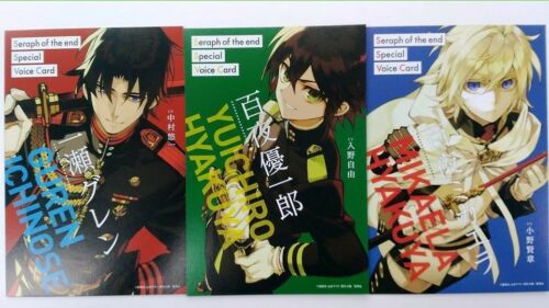 Seraph of the End Illustration Card Yuichiro Mikaela Hyakuya Guren Ichinose